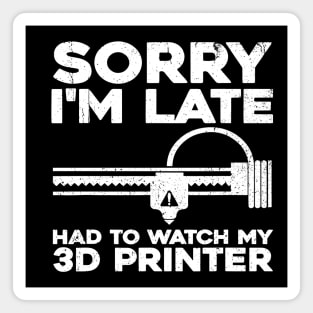 Funny 3D Printer Design For Men Women 3D Printing Printer Magnet